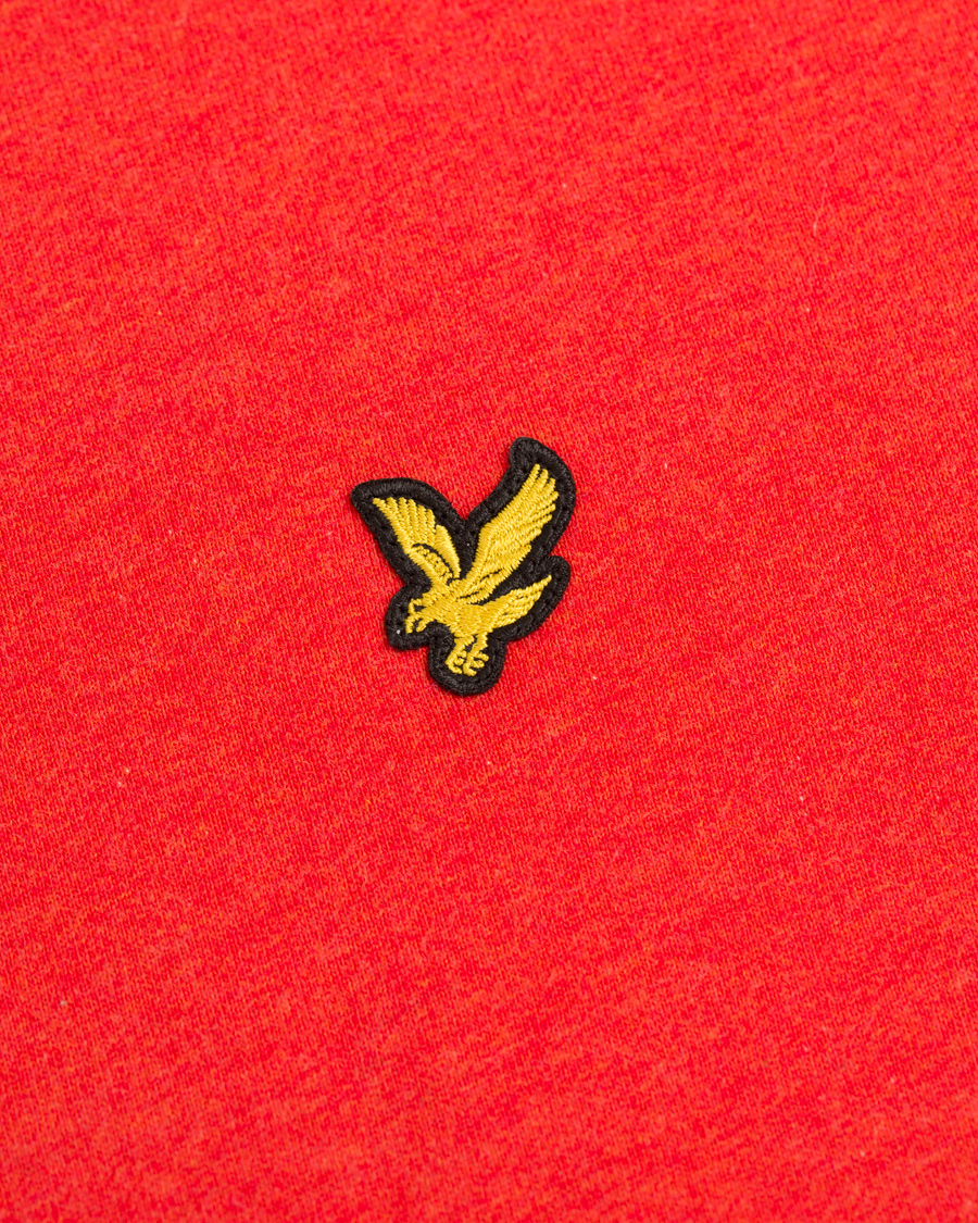 Herre | Gensere | Lyle & Scott | Crew Neck Sweatshirt Flame Red Marl