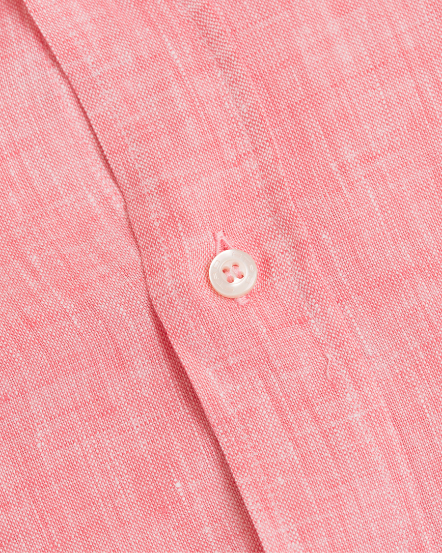 Herre | Skjorter | Etro | Linen Shirt Sorbet Red