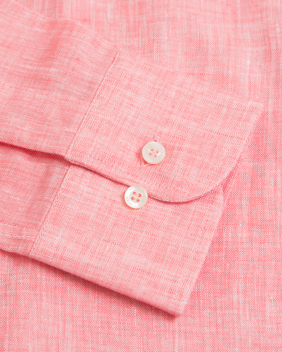 Herre | Skjorter | Etro | Linen Shirt Sorbet Red