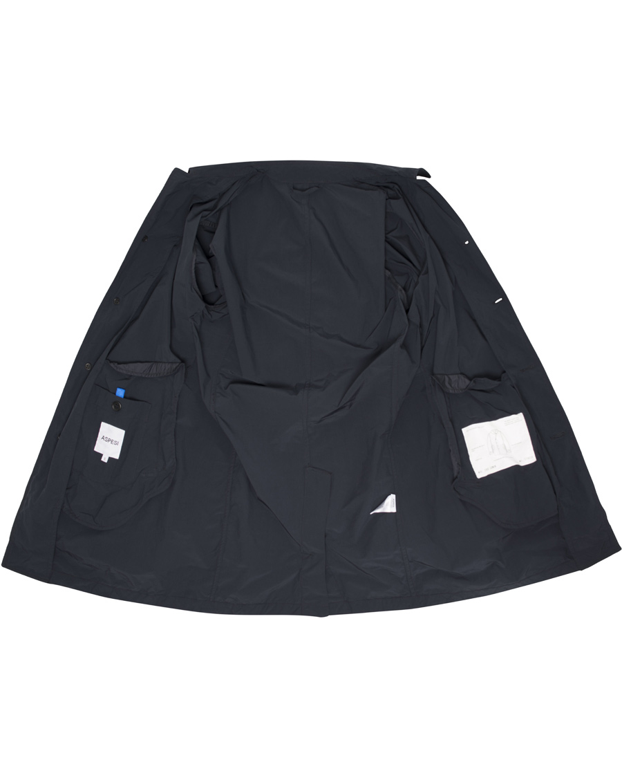 Herre | Jakker | Aspesi | Lemon Garment Dyed Coat Navy