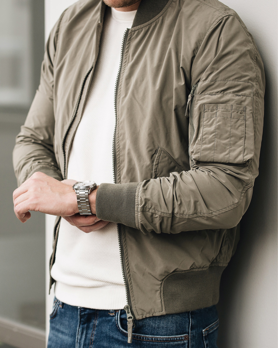 Herre | Jakker | Aspesi | Bomber Summer Jacket Grey