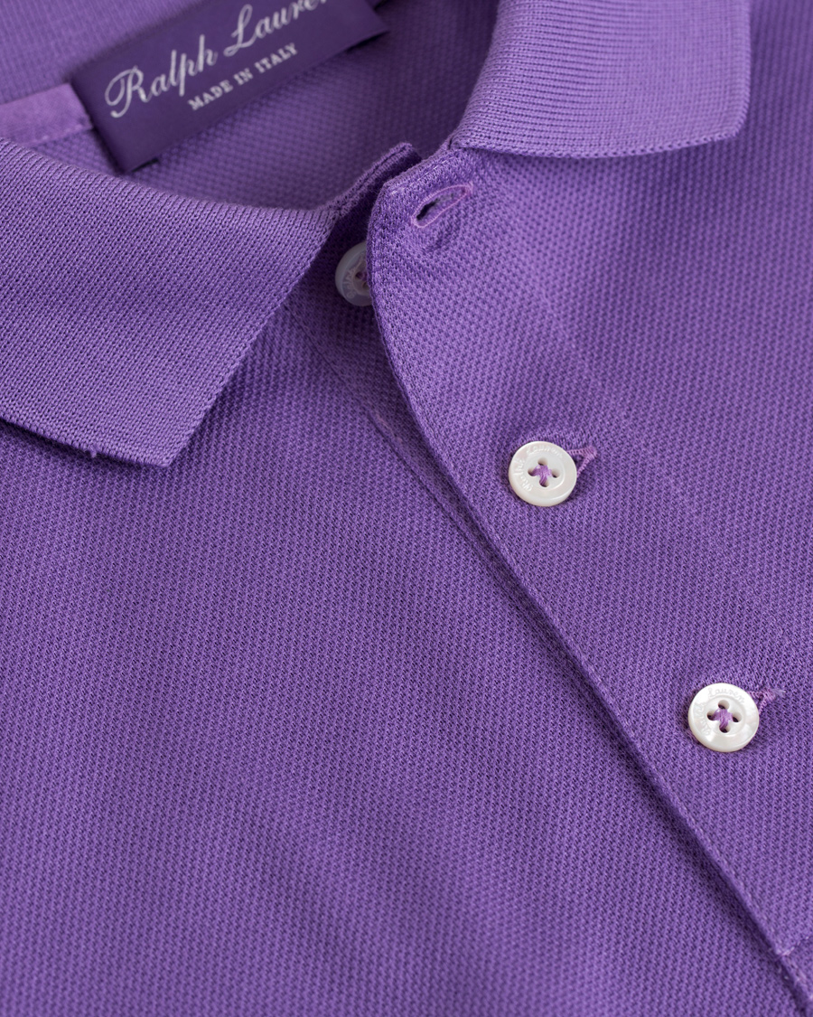 Herre | Pikéer | Ralph Lauren Purple Label | Mercerized Cotton Pique Classic Lavender