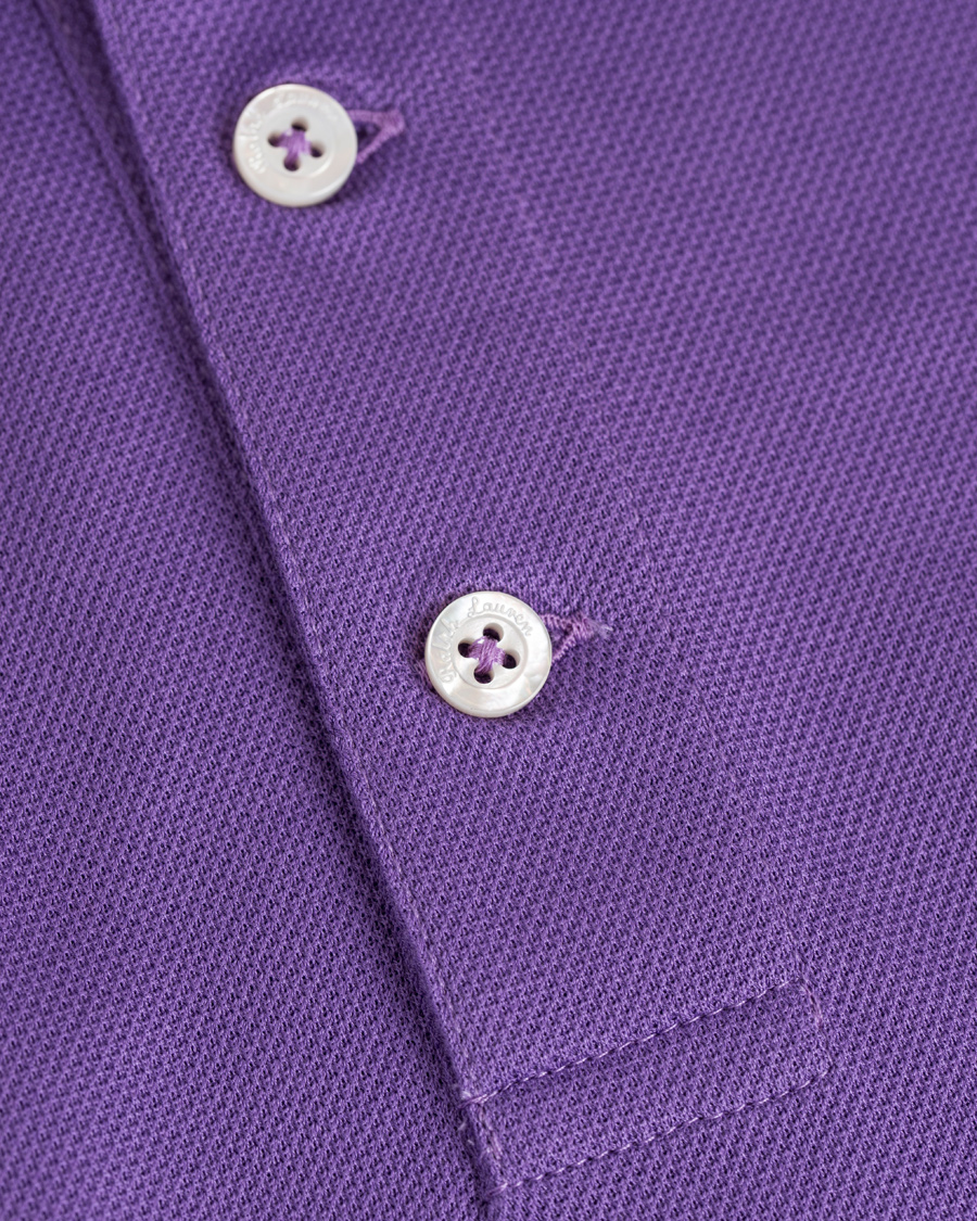 Herre | Pikéer | Ralph Lauren Purple Label | Mercerized Cotton Pique Classic Lavender