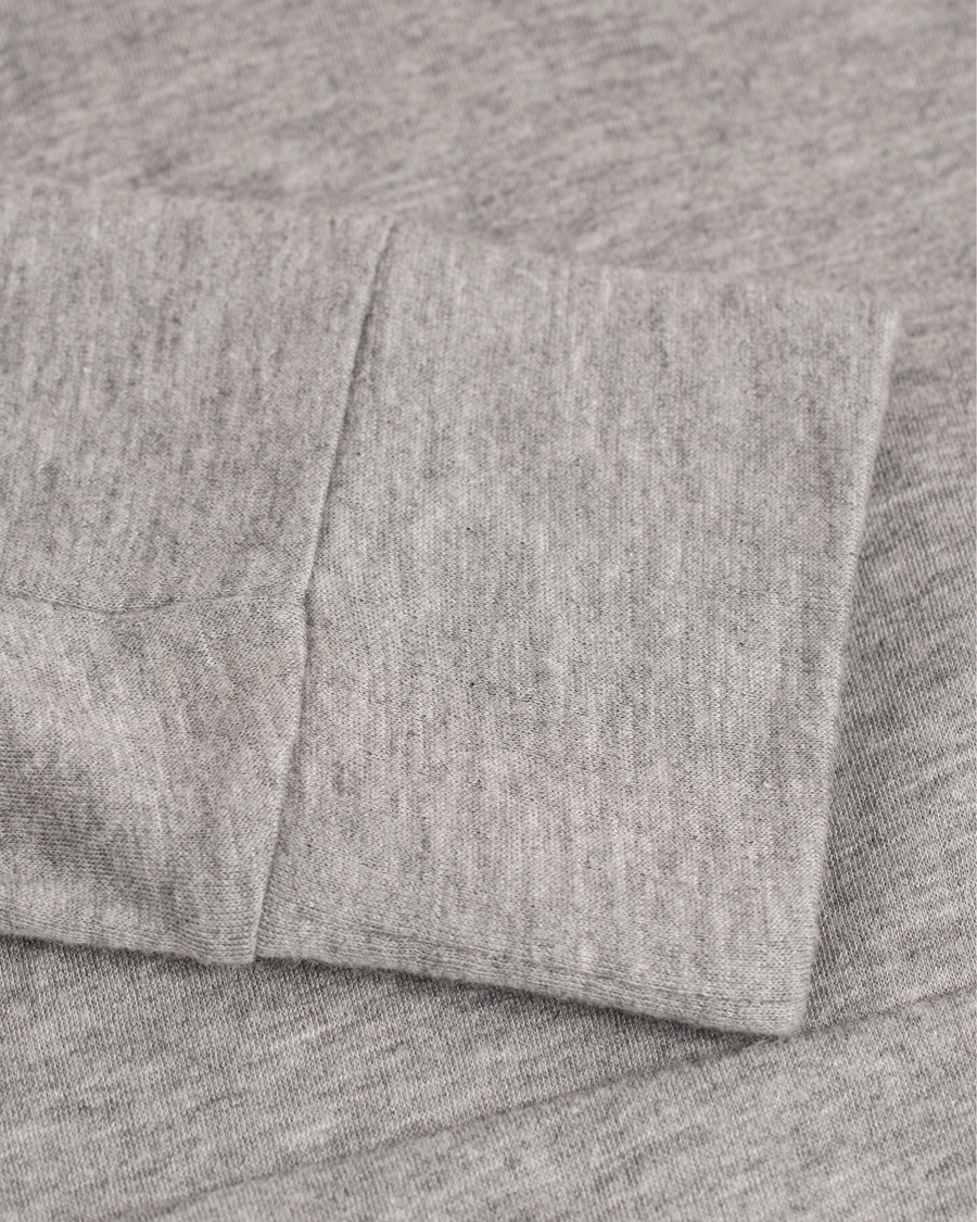 Herre | Gensere | Ralph Lauren Purple Label | Pima Lounge Hood Sweater Silver Melange