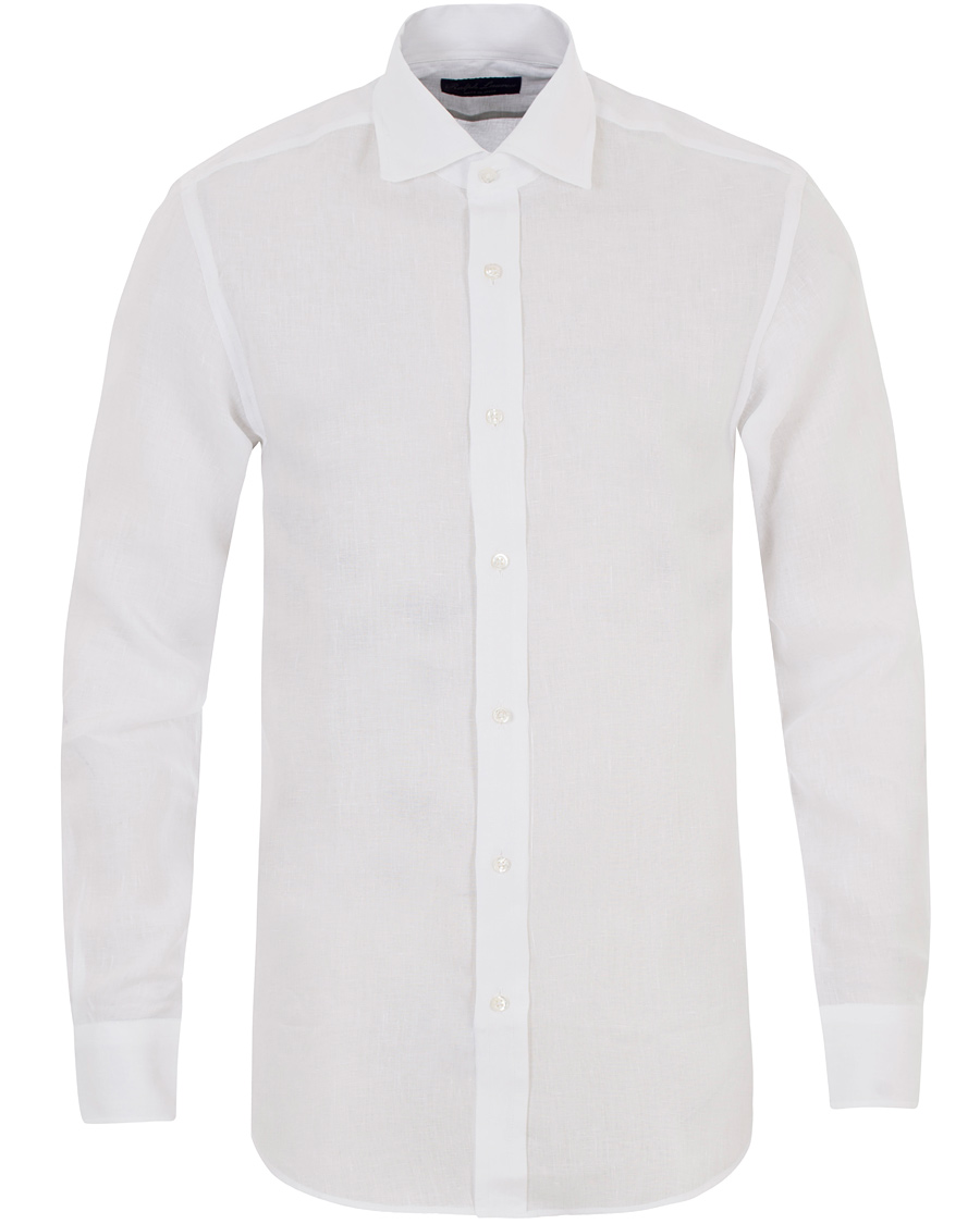 Herre | Skjorter | Ralph Lauren Purple Label | Serengeti Linen Shirt White