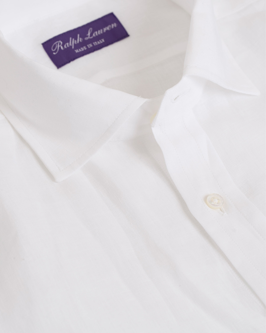 Herre | Skjorter | Ralph Lauren Purple Label | Serengeti Linen Shirt White