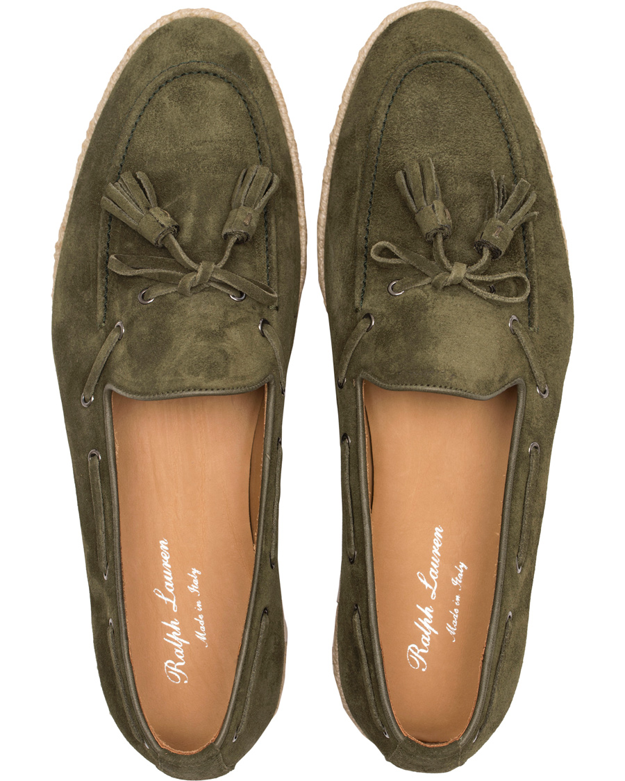 Herre | Ralph Lauren Purple Label Chesp Tassel Olive Suede | Ralph Lauren Purple Label | Chesp Tassel Olive Suede