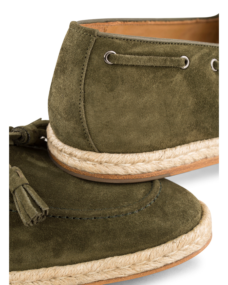 Herre | Ralph Lauren Purple Label Chesp Tassel Olive Suede | Ralph Lauren Purple Label | Chesp Tassel Olive Suede