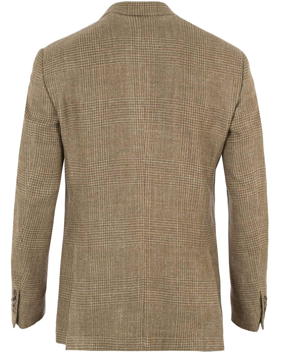 Herre | Dressjakker | Polo Ralph Lauren | Polo 1 Glennplaid Silk/Linen Blazer Olive/Brown