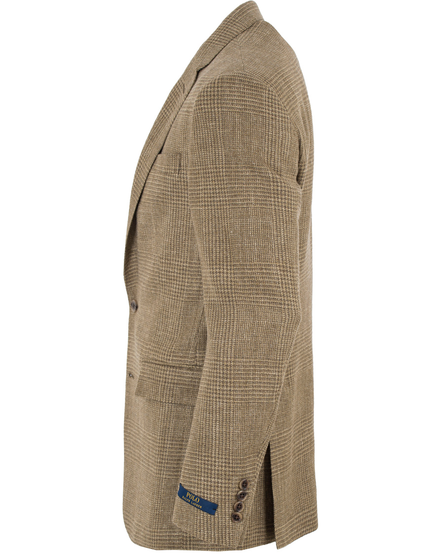 Herre | Dressjakker | Polo Ralph Lauren | Polo 1 Glennplaid Silk/Linen Blazer Olive/Brown