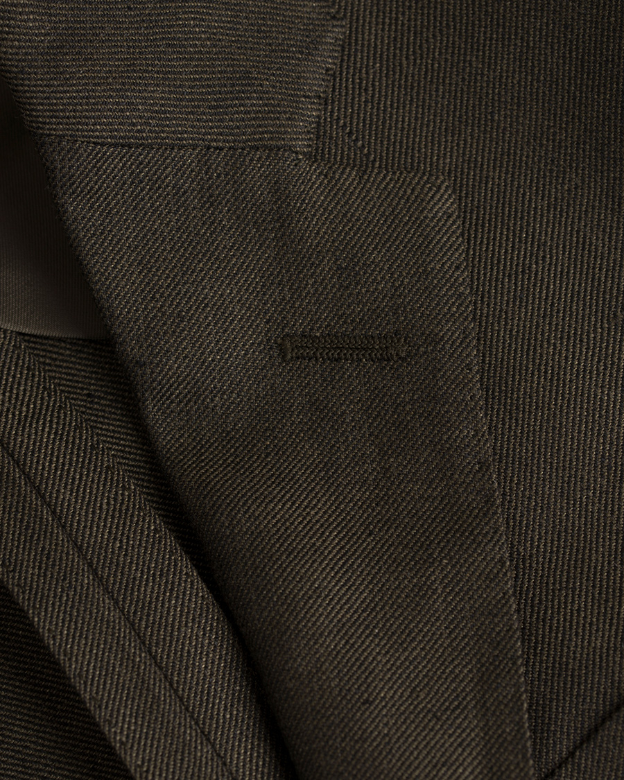 Herre | Dressjakker | Polo Ralph Lauren | Morgan Yale Linen/Wool Blazer Earth Green