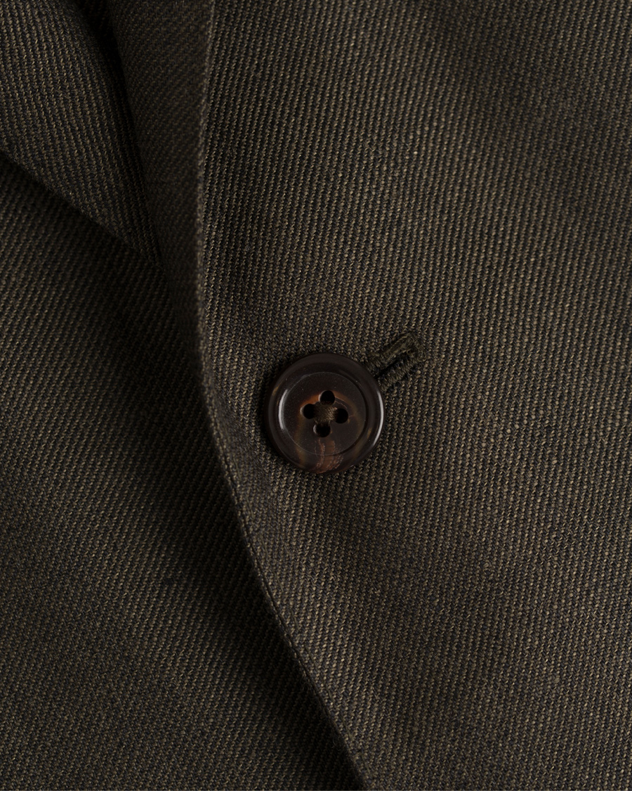 Herre | Dressjakker | Polo Ralph Lauren | Morgan Yale Linen/Wool Blazer Earth Green