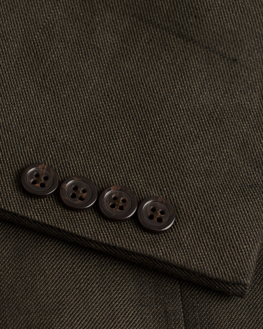 Herre | Dressjakker | Polo Ralph Lauren | Morgan Yale Linen/Wool Blazer Earth Green