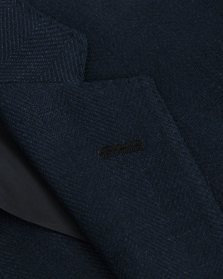 Herre | Dressjakker | Polo Ralph Lauren | Morgan Yale Linen Herringbone Blazer Navy