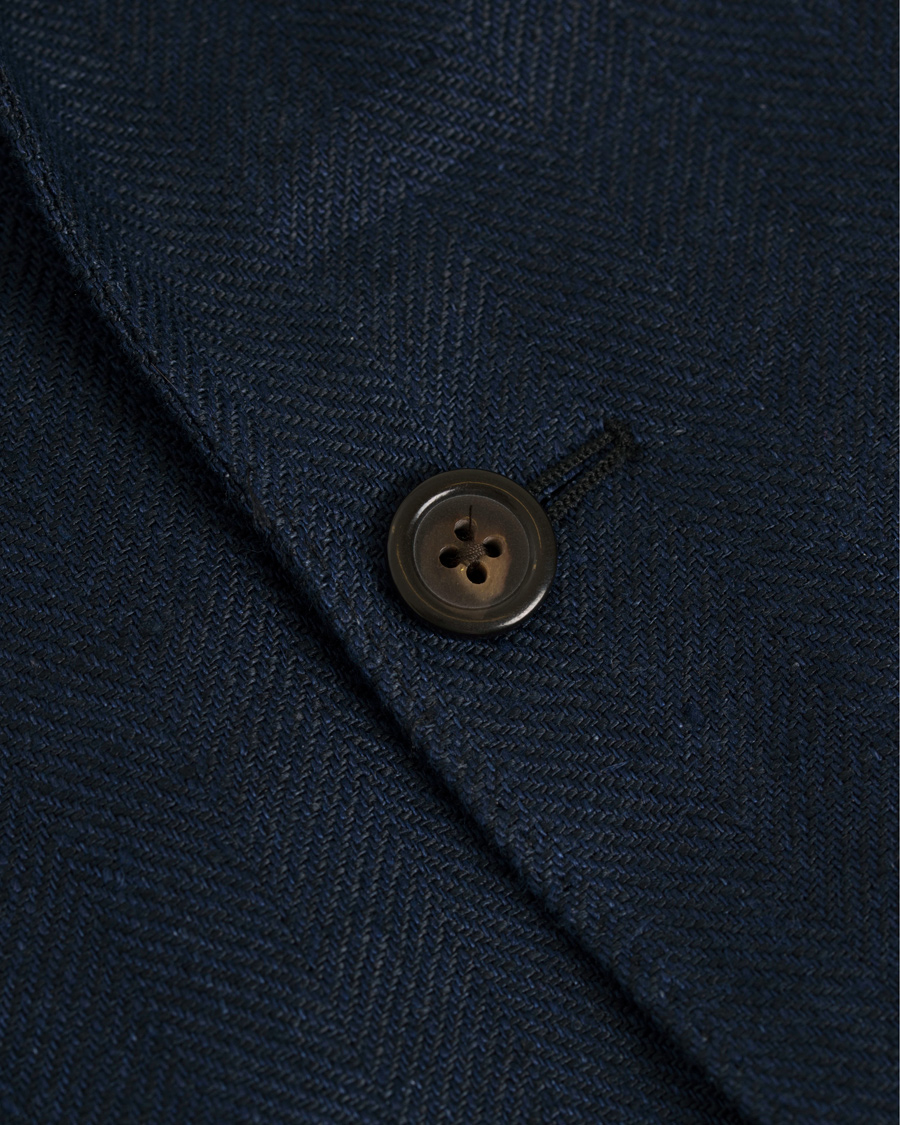 Herre | Dressjakker | Polo Ralph Lauren | Morgan Yale Linen Herringbone Blazer Navy