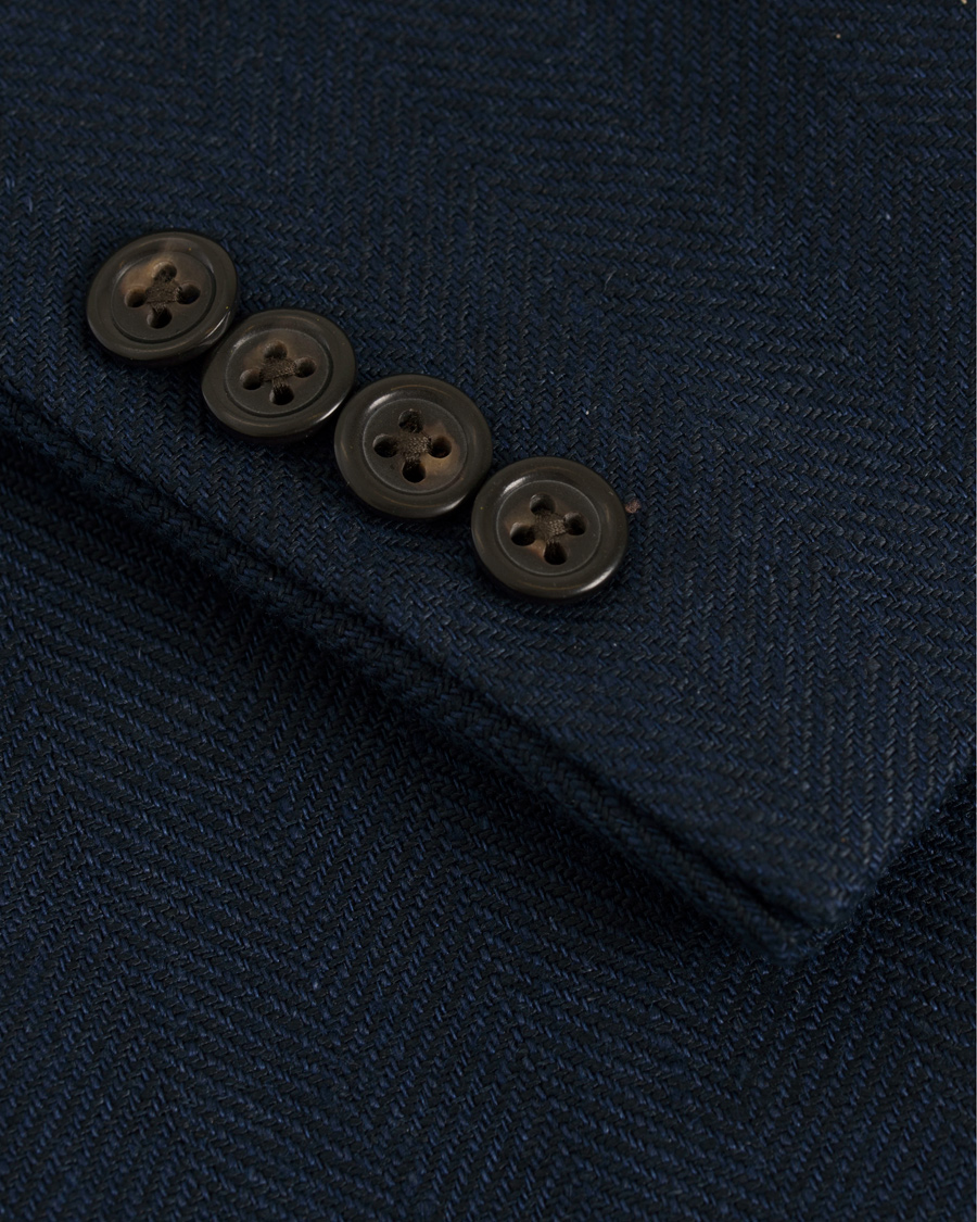 Herre | Dressjakker | Polo Ralph Lauren | Morgan Yale Linen Herringbone Blazer Navy