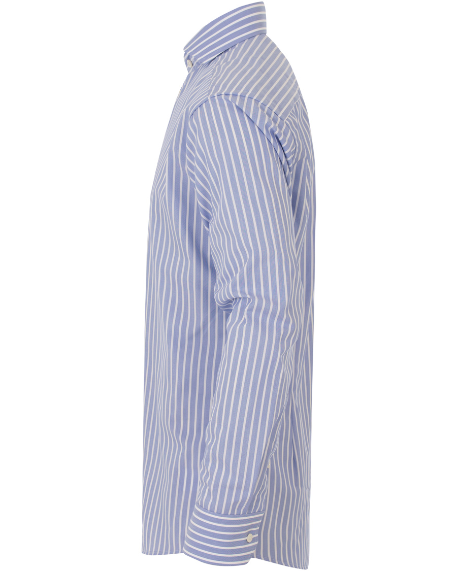 Herre | Skjorter | Eton | Slim Fit Poplin Striped Shirt Light Blue