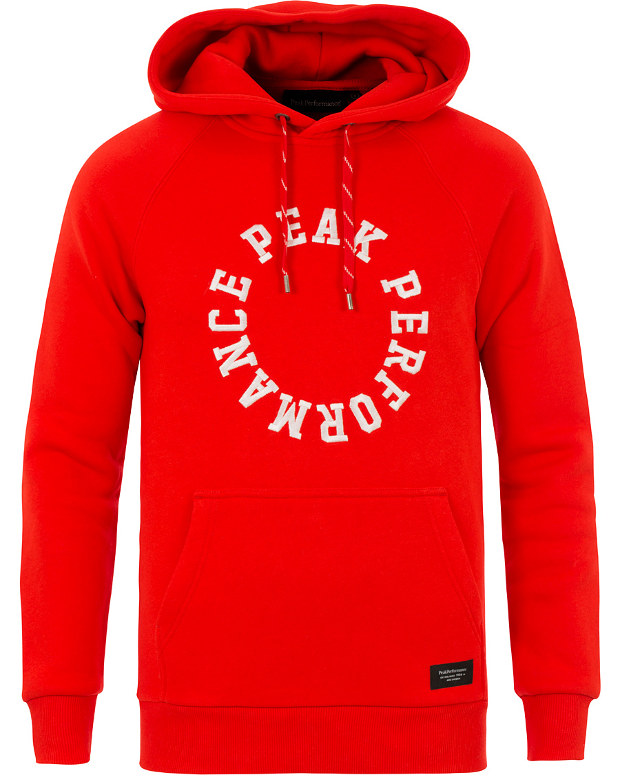 Herre | Gensere | Peak Performance | Logo Hoodie Racing Red