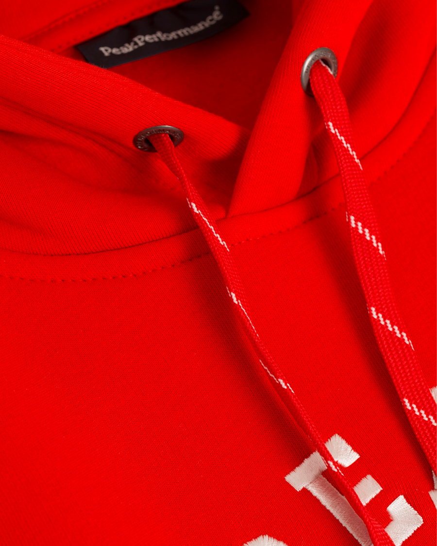 Herre | Gensere | Peak Performance | Logo Hoodie Racing Red