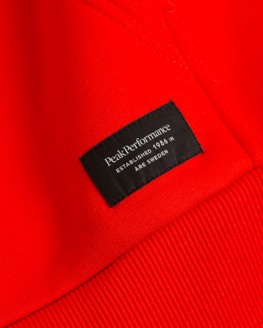 Herre | Gensere | Peak Performance | Logo Hoodie Racing Red
