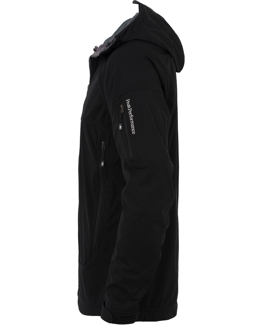 Herre | Jakker | Peak Performance | Aneto Soft Shell Hooded Jacket Black