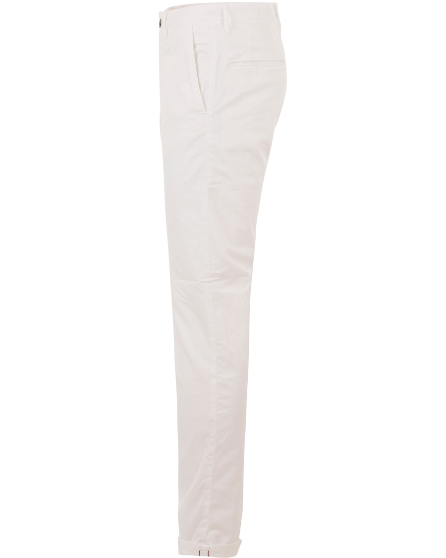 Herre | Bukser | Incotex | Slim Fit Stretch Slacks White