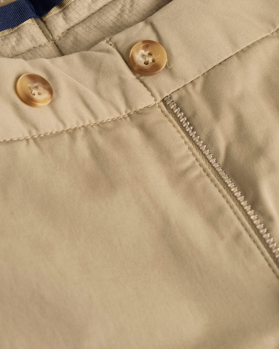 Herre | Bukser | Incotex | Slim Fit Stretch Chinos Khaki