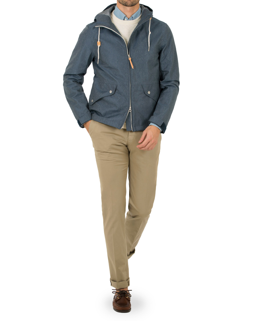 Herre | Bukser | Incotex | Slim Fit Stretch Chinos Khaki