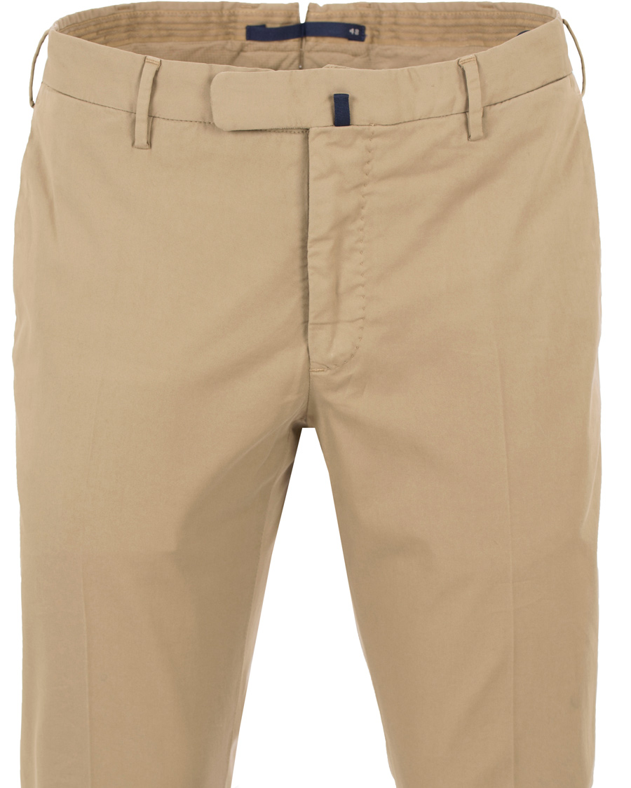 Herre | Bukser | Incotex | Slim Fit Stretch Chinos Khaki
