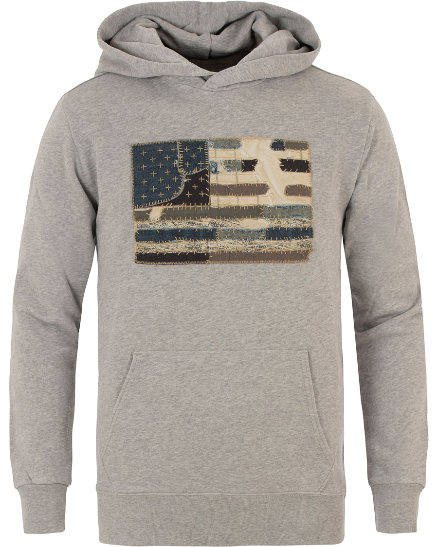 Herre | Gensere | Denim & Supply Ralph Lauren | Popover Flag Hood Grey