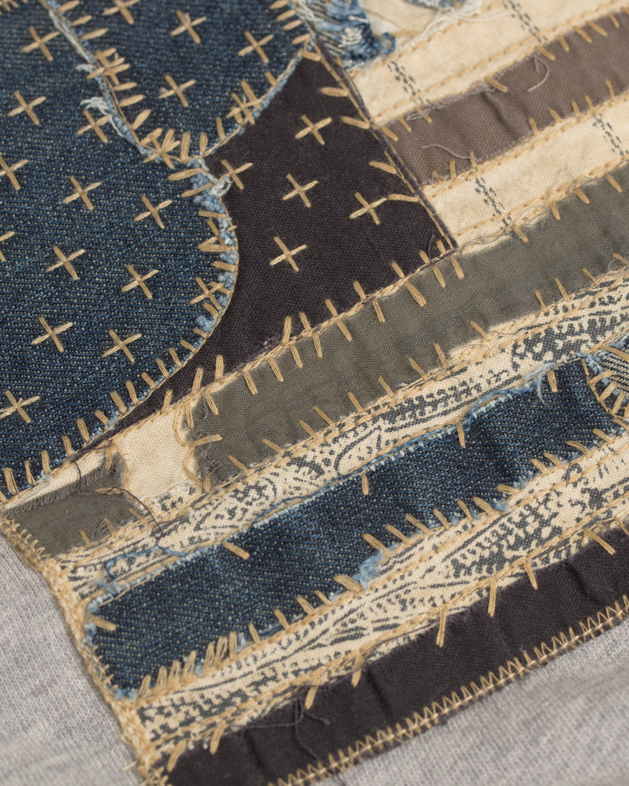 Herre | Gensere | Denim & Supply Ralph Lauren | Popover Flag Hood Grey
