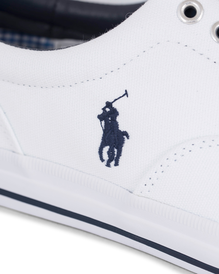 Herre | Polo Ralph Lauren Vaughn Canvas Sneaker Pure White | Polo Ralph Lauren | Vaughn Canvas Sneaker Pure White
