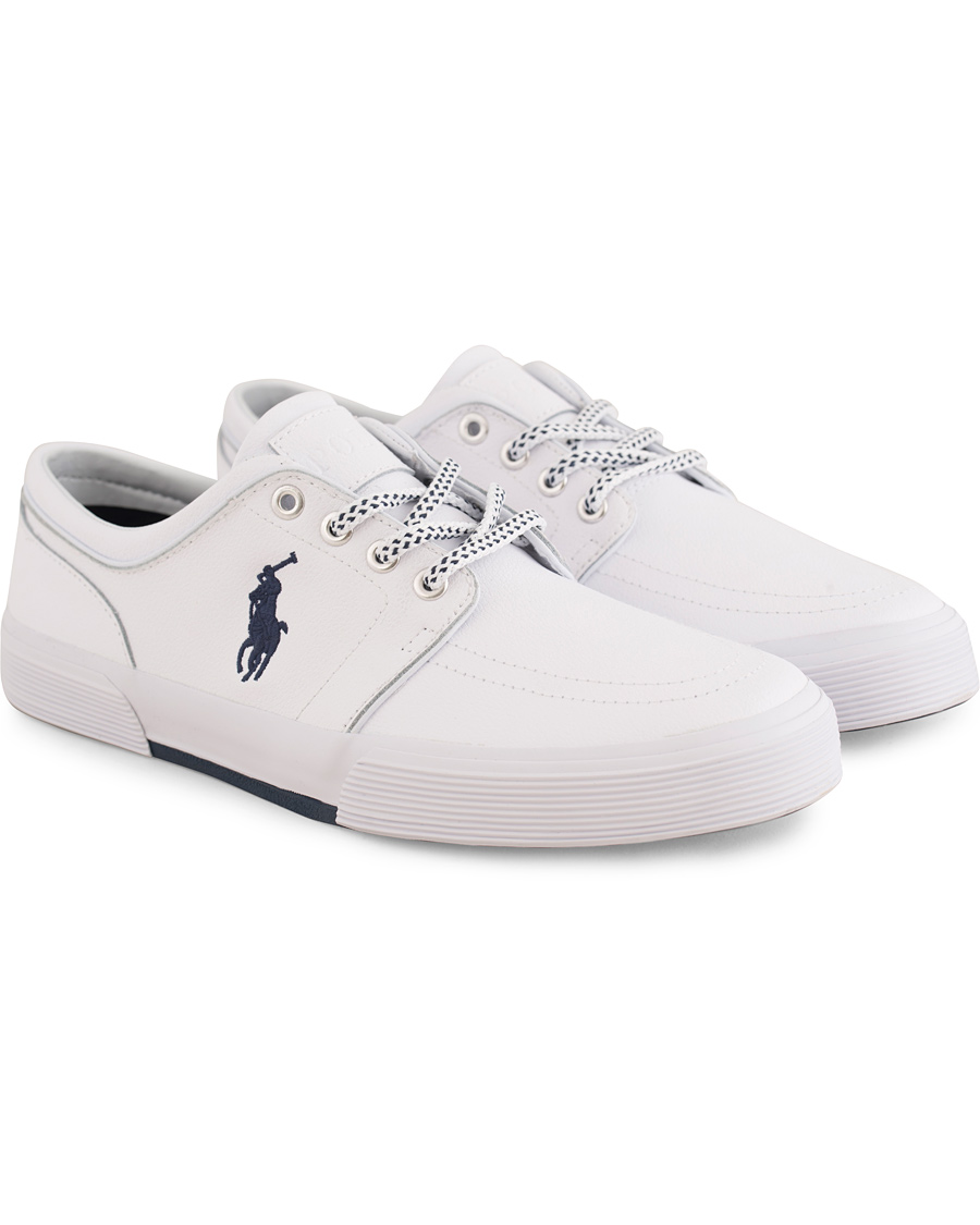 Herre | Polo Ralph Lauren Faxon Low Leather Sneaker White | Polo Ralph Lauren | Faxon Low Leather Sneaker White