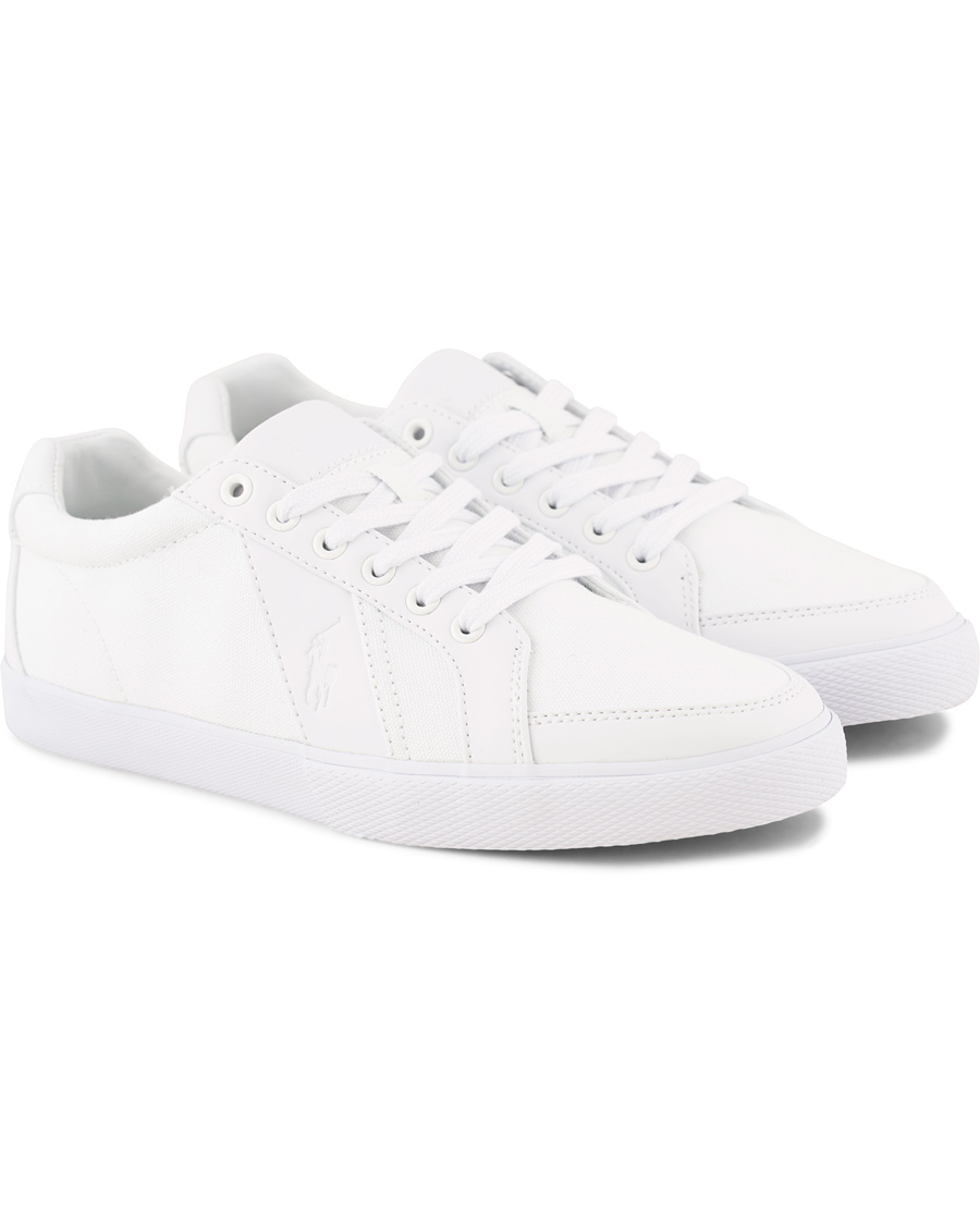 Herre | Polo Ralph Lauren Hugh Canvas Sneaker Pure White | Polo Ralph Lauren | Hugh Canvas Sneaker Pure White
