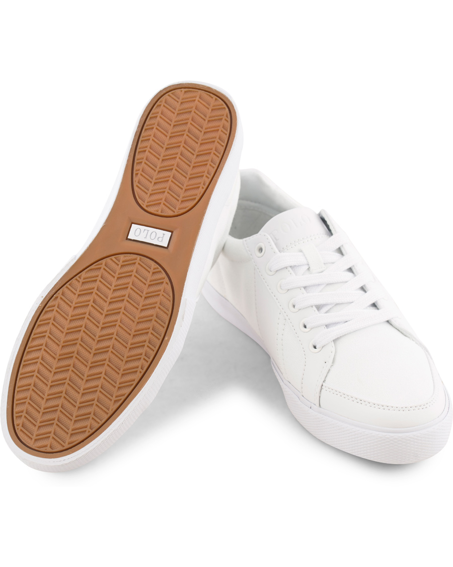 Herre | Polo Ralph Lauren Hugh Canvas Sneaker Pure White | Polo Ralph Lauren | Hugh Canvas Sneaker Pure White
