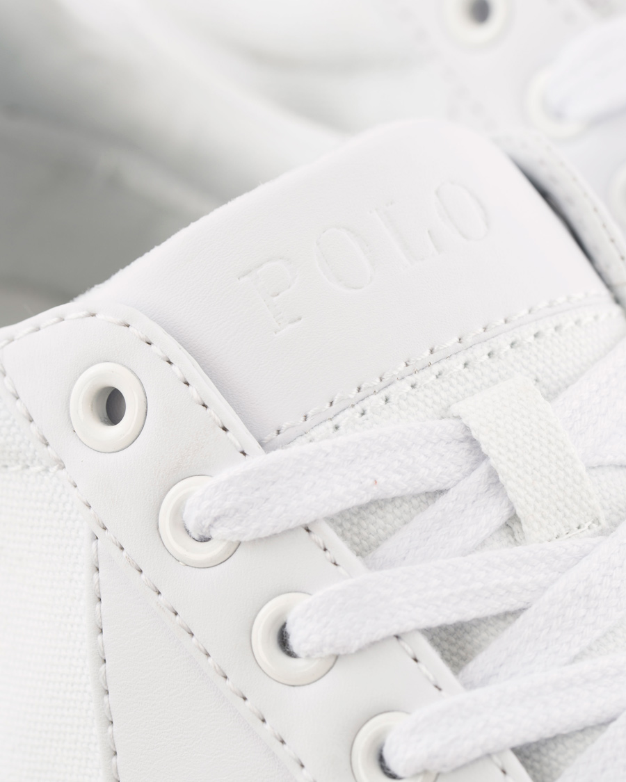 Herre | Polo Ralph Lauren Hugh Canvas Sneaker Pure White | Polo Ralph Lauren | Hugh Canvas Sneaker Pure White