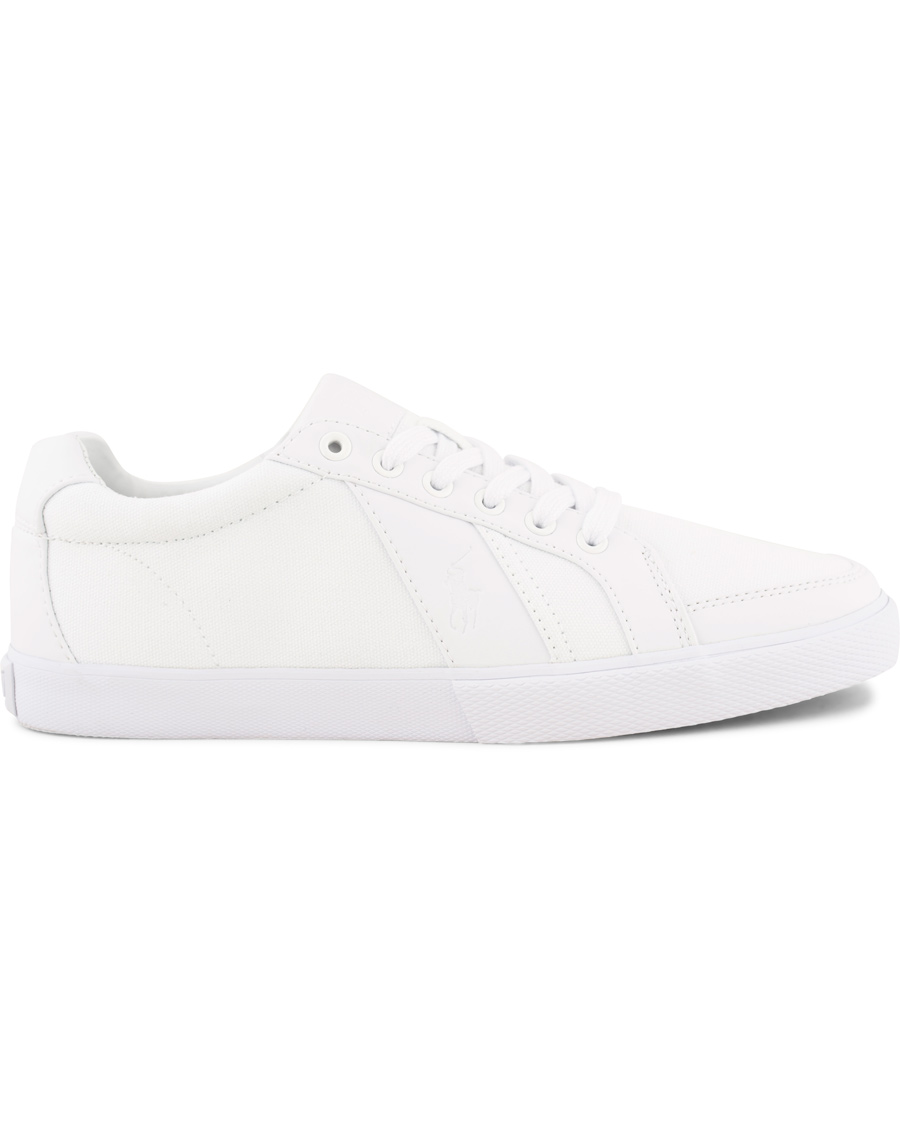 Herre | Polo Ralph Lauren Hugh Canvas Sneaker Pure White | Polo Ralph Lauren | Hugh Canvas Sneaker Pure White