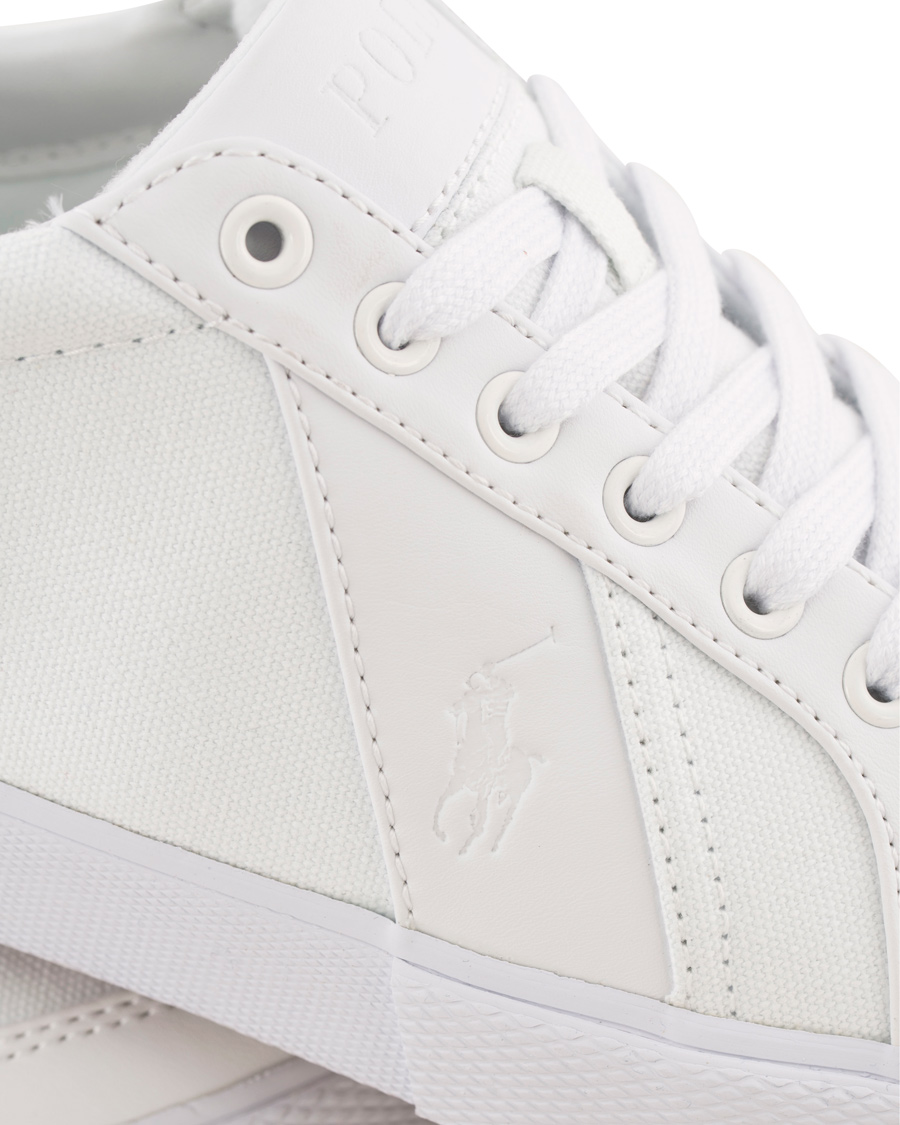 Herre | Polo Ralph Lauren Hugh Canvas Sneaker Pure White | Polo Ralph Lauren | Hugh Canvas Sneaker Pure White