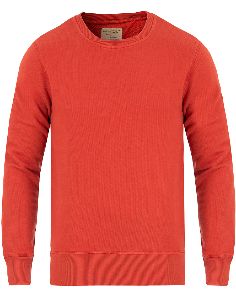 Herre | Gensere | Nudie Jeans | Sven Rugged Knitted Crew Neck Blood Red