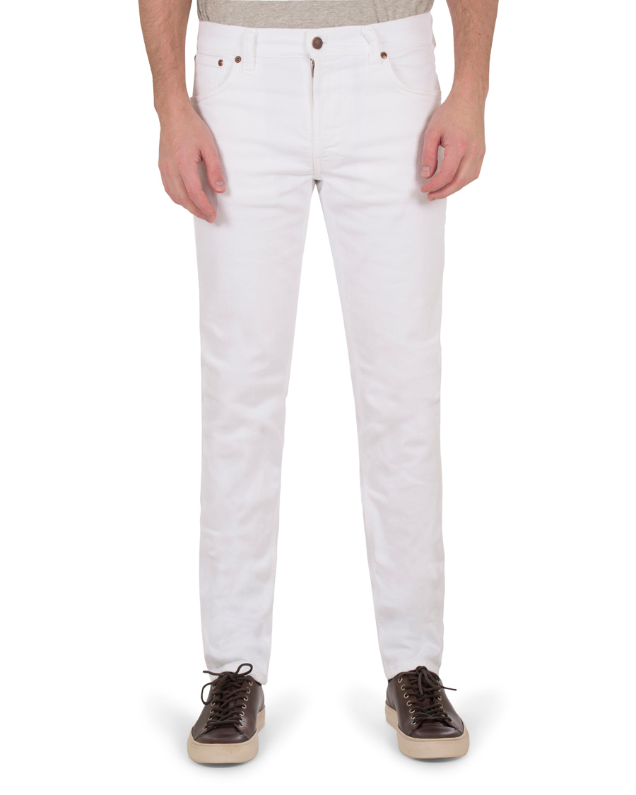 Herre | Jeans | Nudie Jeans | Lean Dean Organic Slim Fit Jeans Clean White
