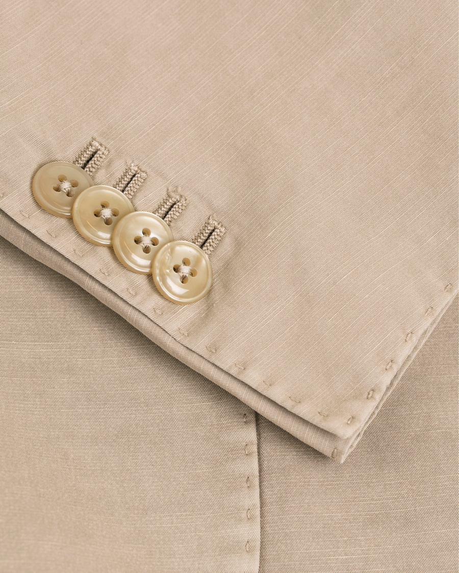 Herre | Dressjakker | L.B.M. 1911 | Jack Regular Cotton/Linen Blazer Light Khaki