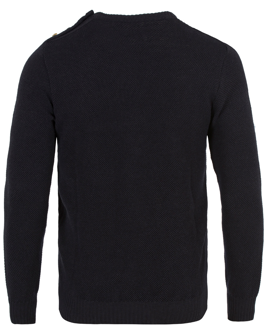 Herre | Gensere | De Bonne Facture | Breton Wool and Linnen Knit Navy