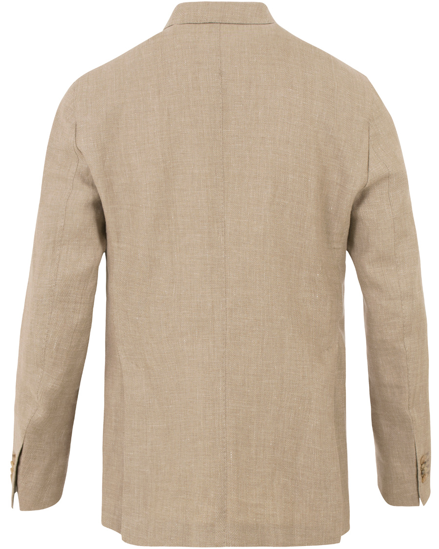 Herre | Dressjakker | Boglioli | K Jacket Linen/Wool Herringbone Blazer Beige