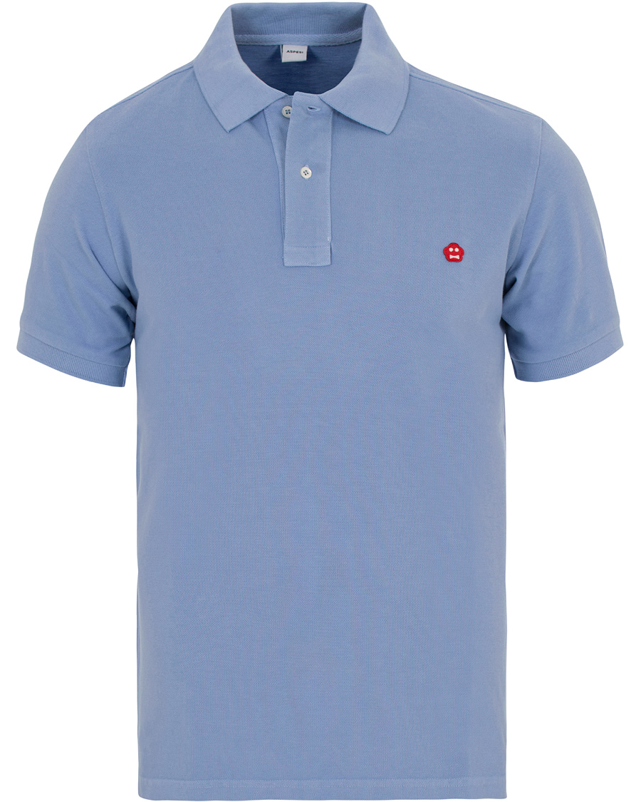 Herre | Pikéer | Aspesi | Logo Polo Light Blue