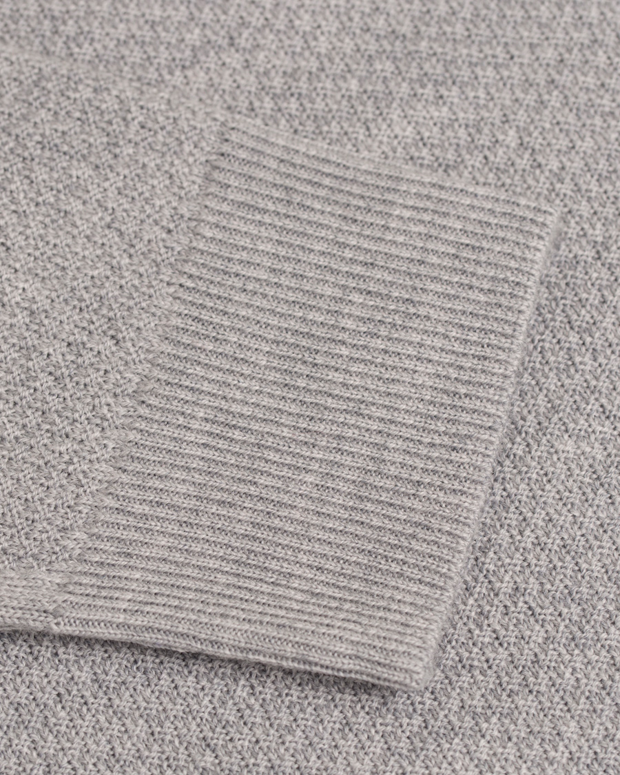 Herre | Gensere | John Smedley | 4 Singular Extra Fine Merino Hoodie Bardot Grey