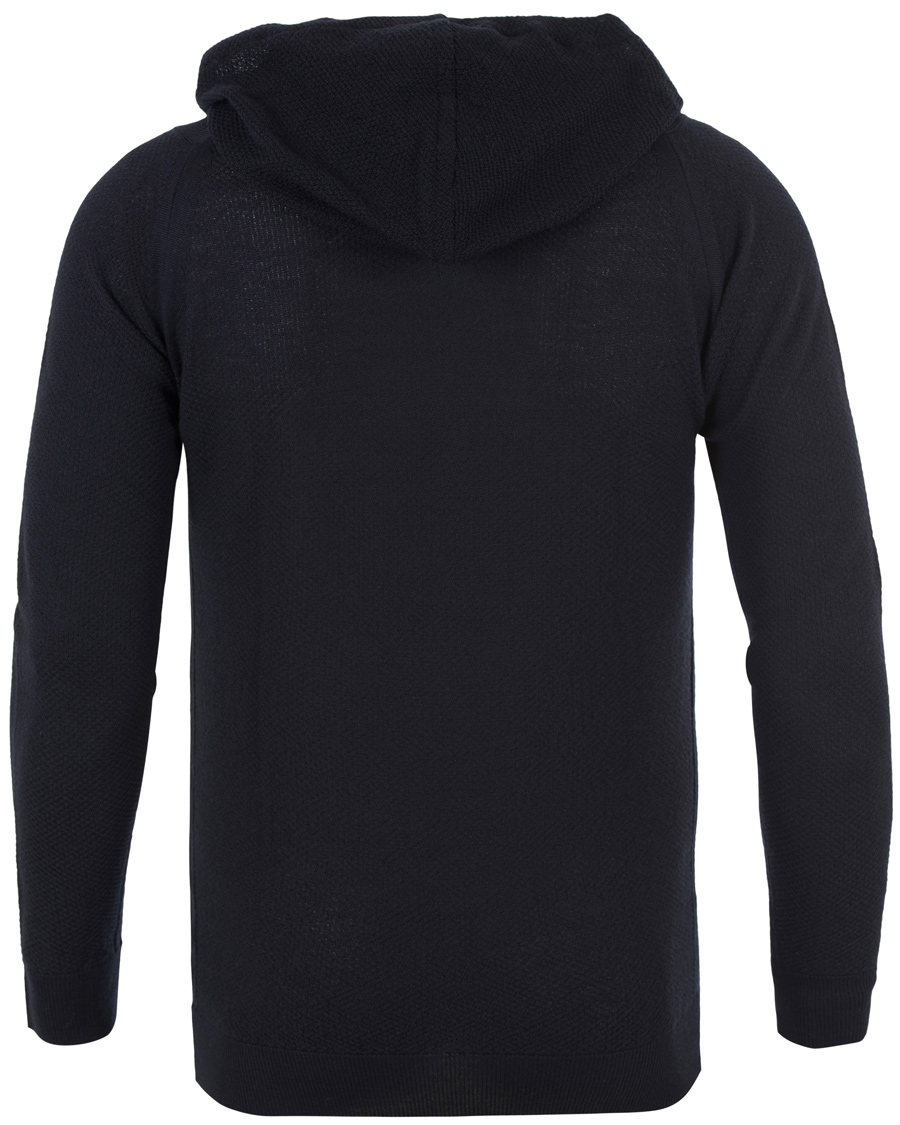 Herre | Gensere | John Smedley | 4 Singular Extra Fine Merino Hoodie Midnight