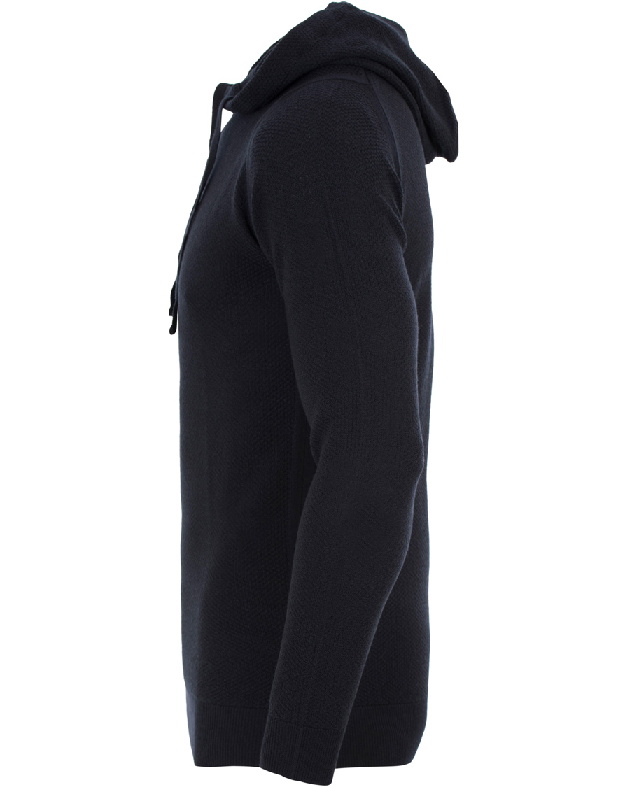 Herre | Gensere | John Smedley | 4 Singular Extra Fine Merino Hoodie Midnight