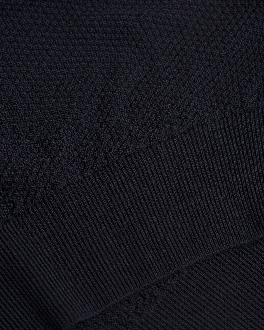Herre | Gensere | John Smedley | 4 Singular Extra Fine Merino Hoodie Midnight
