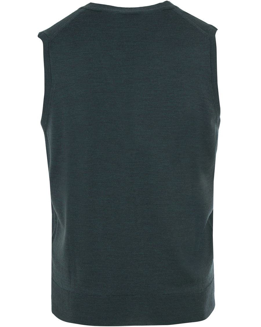 Herre | Gensere | John Smedley | Huntswood Extra Fine Merino Slipover Racing Green