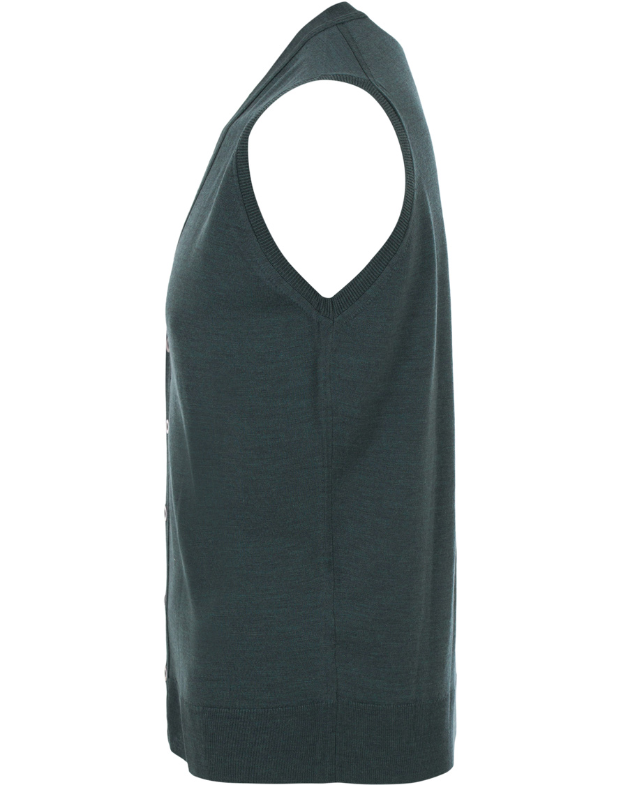 Herre | Gensere | John Smedley | Huntswood Extra Fine Merino Slipover Racing Green